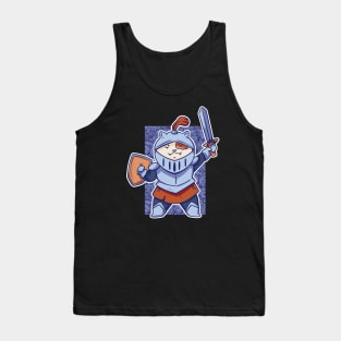 D&D Fighter or Paladin Class Kawaii Cat Tank Top